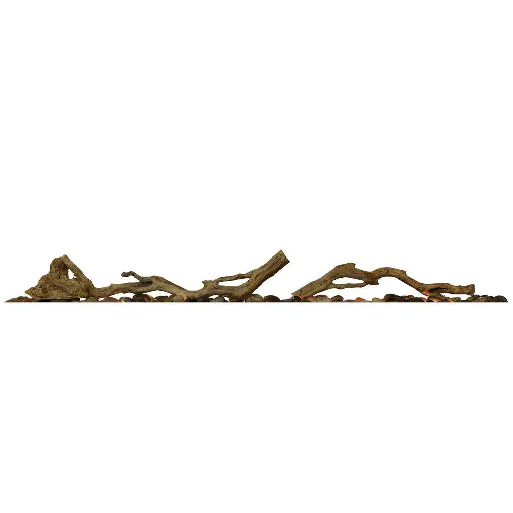 Real Flame Ignite Evolve 1500 & 1800 Driftwood & River Rock Set