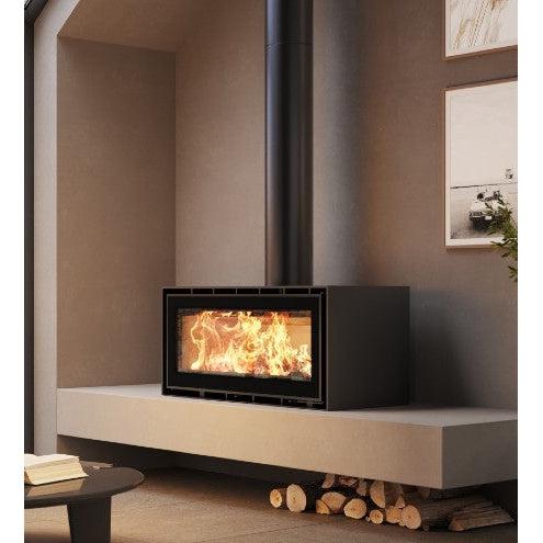 ADF Linea 100 B Freestanding Wood Fireplace - Image 3