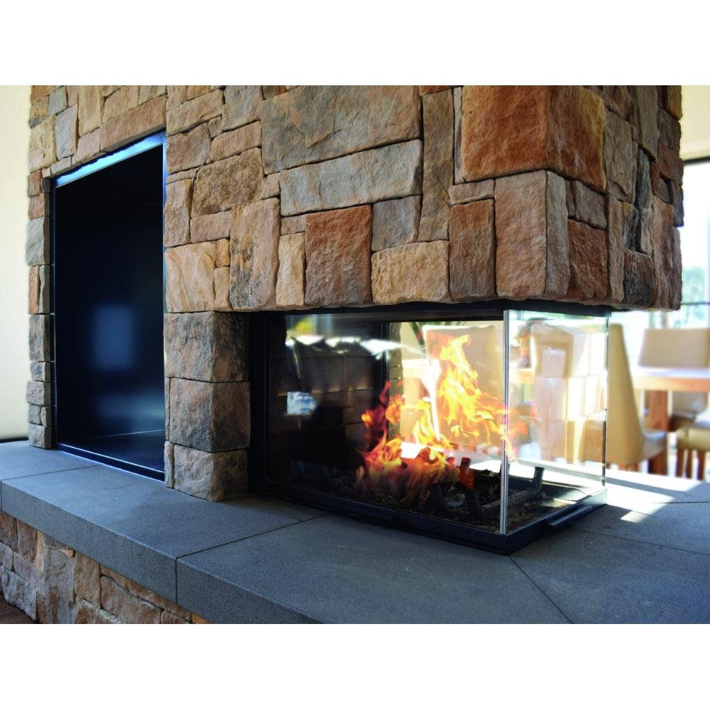 Axis EPI950 Three Sided Inbuilt Wood Fireplace With Lift & Swing Door - Image 5