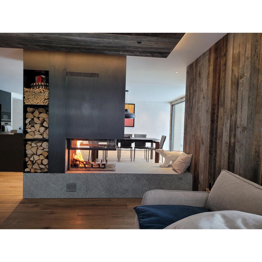 Axis EPI950 Three Sided Inbuilt Wood Fireplace With Lift & Swing Door - Image 6