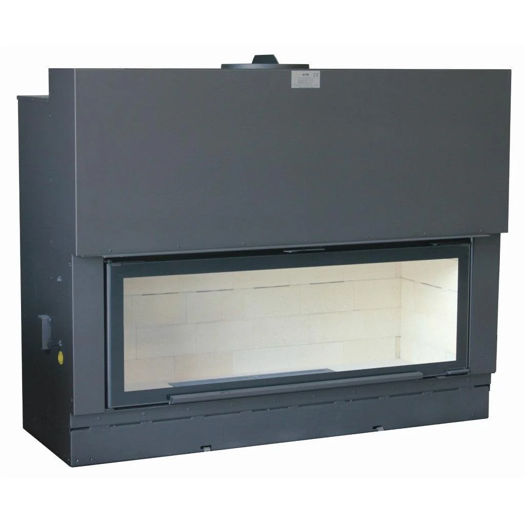 Axis H1600 Panoramic Single Sided Inbuilt Wood Fireplace With Lift & Swing Door - Image 7