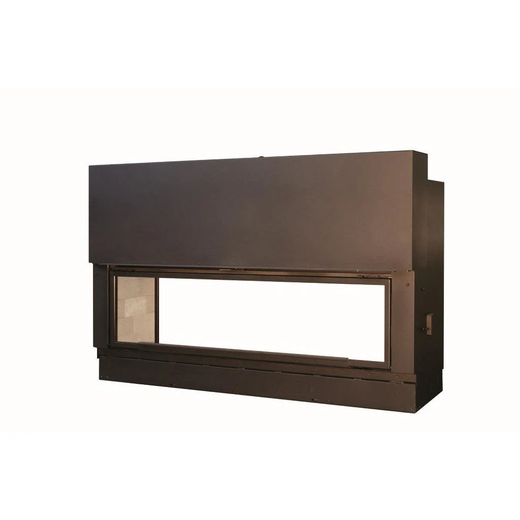 Axis H1600 XXL Panoramic Double Sided Inbuilt Wood Fireplace With Lift & Swing Door - Image 3