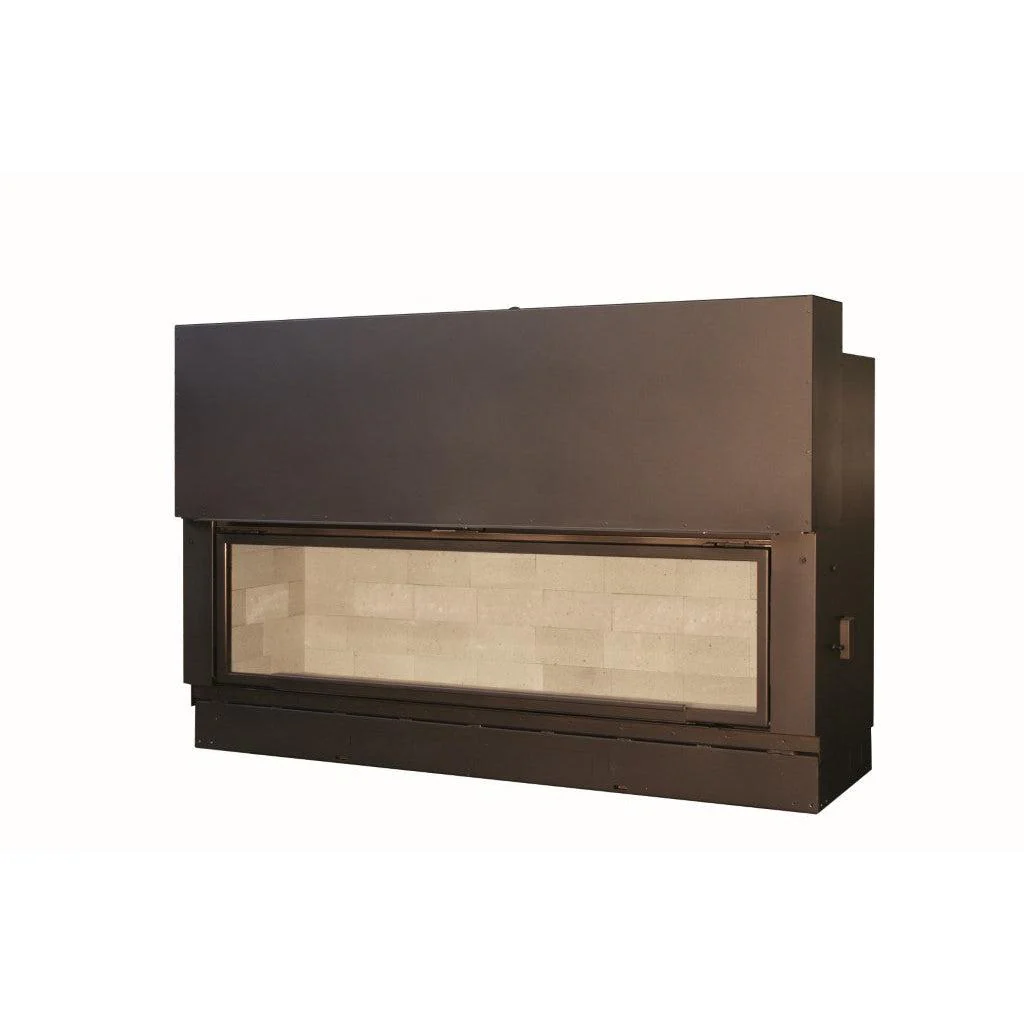 AXIS H1600 XXL Panoramic Single Sided Inbuilt Wood Fireplace With Lift & Swing Door - Image 3