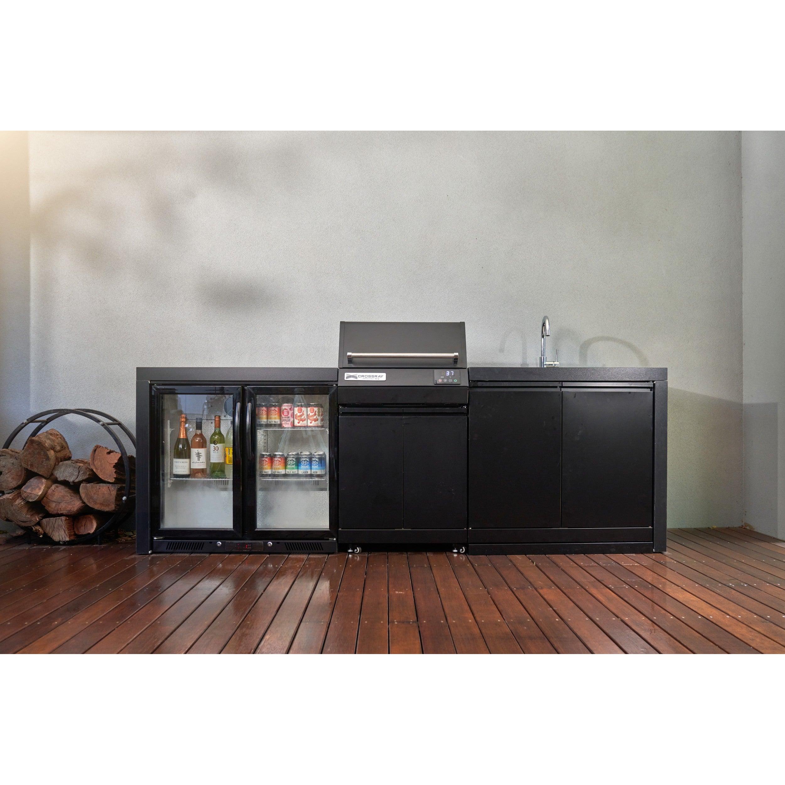 Crossray eXtreme Electric Outdoor Kitchen Black Bench - Image 7