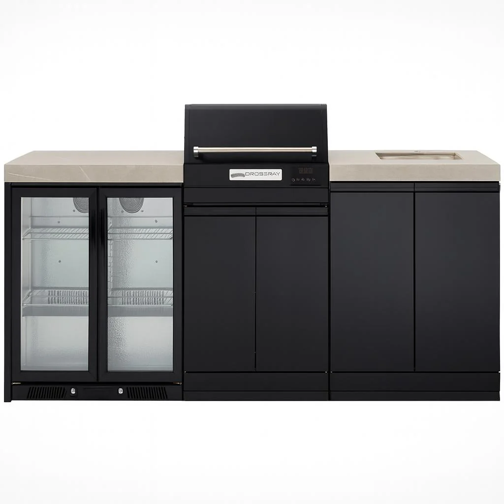 Crossray eXtreme Electric Outdoor Kitchen Grey Bench