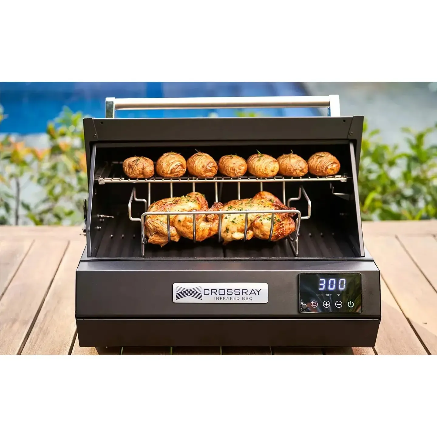 Crossray Portable eXtreme Infrared Electric BBQ with Trolley - Image 4