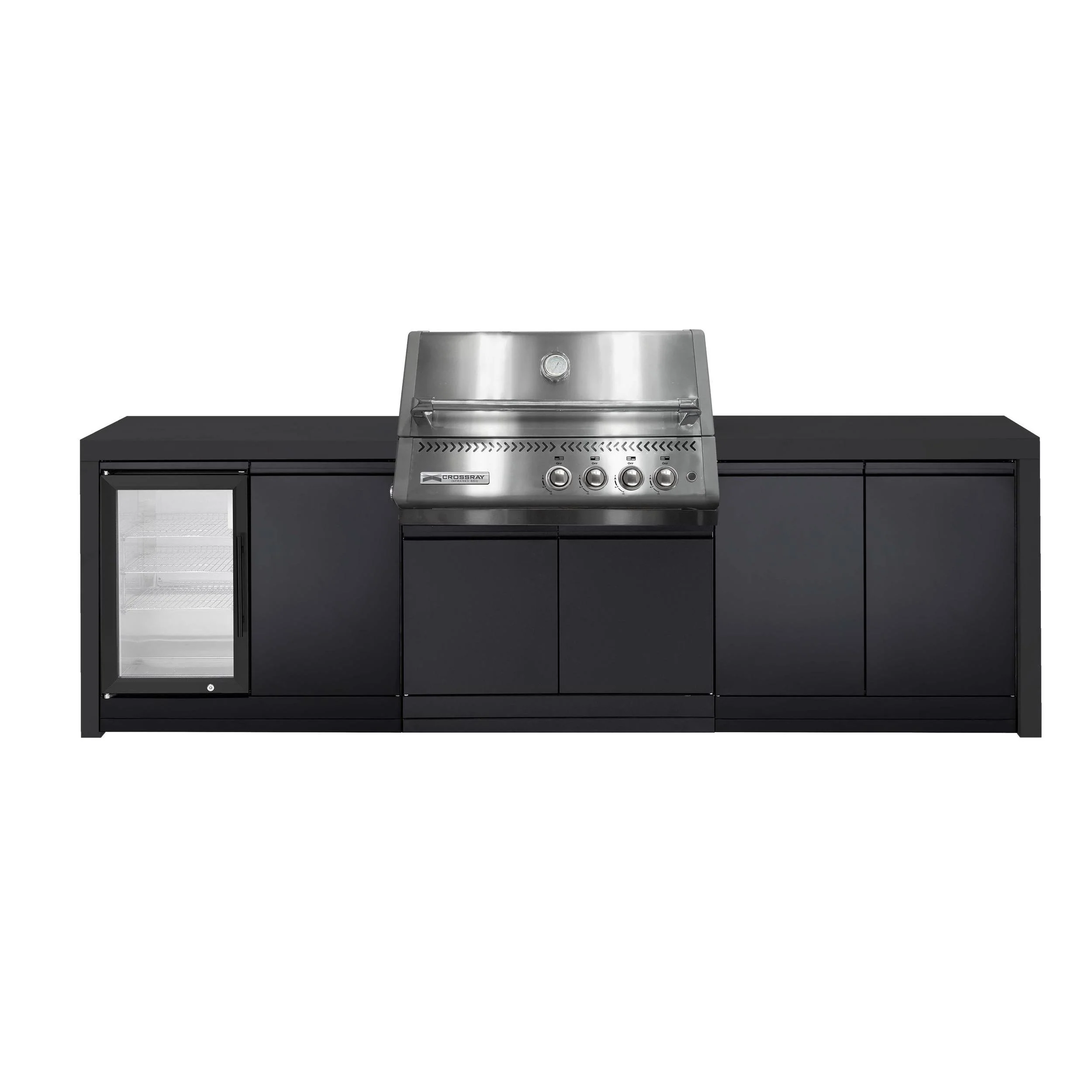Crossray Premium Xplor Outdoor Kitchen Black Bench - Image 3