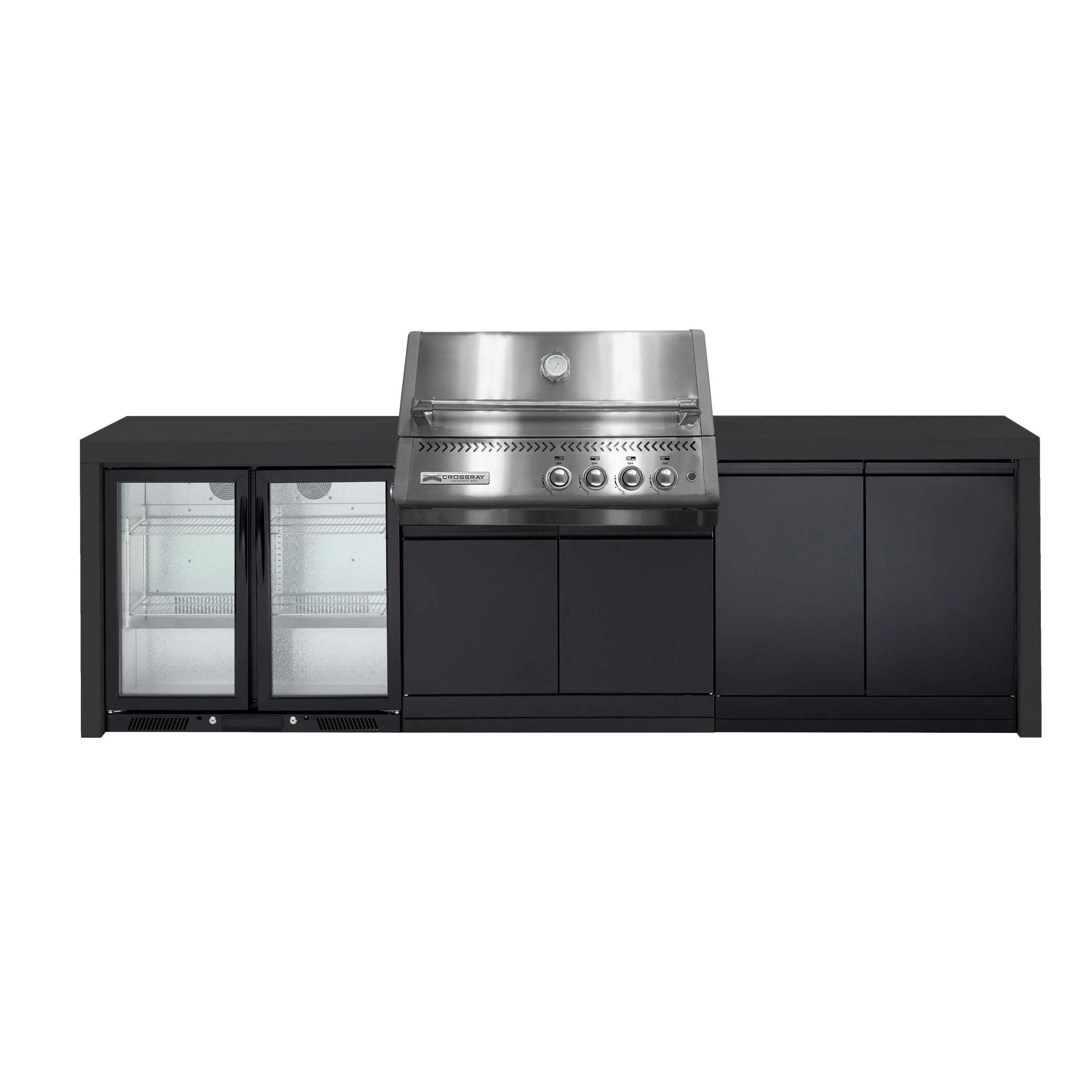 Crossray Premium Xplor Outdoor Kitchen Black Bench - Image 5