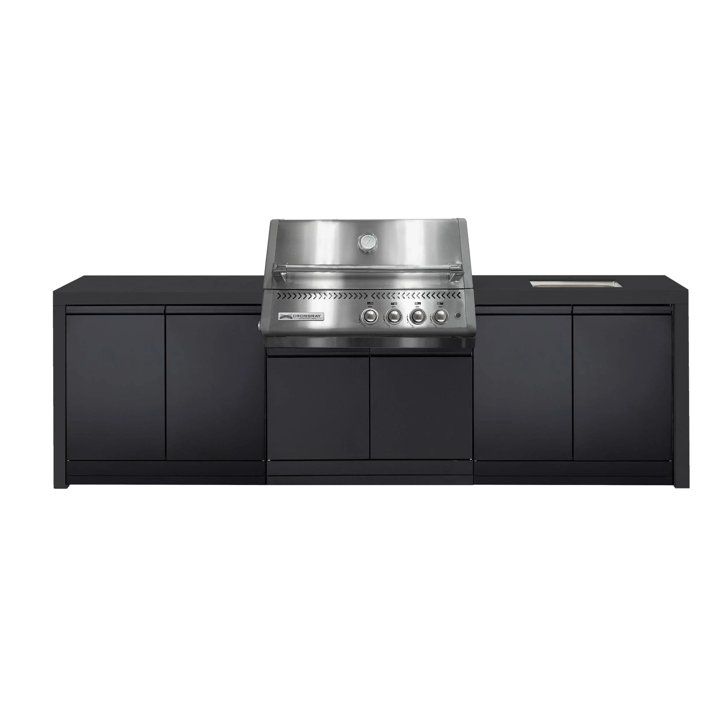 Crossray Premium Xplor Outdoor Kitchen Black Bench - Image 6