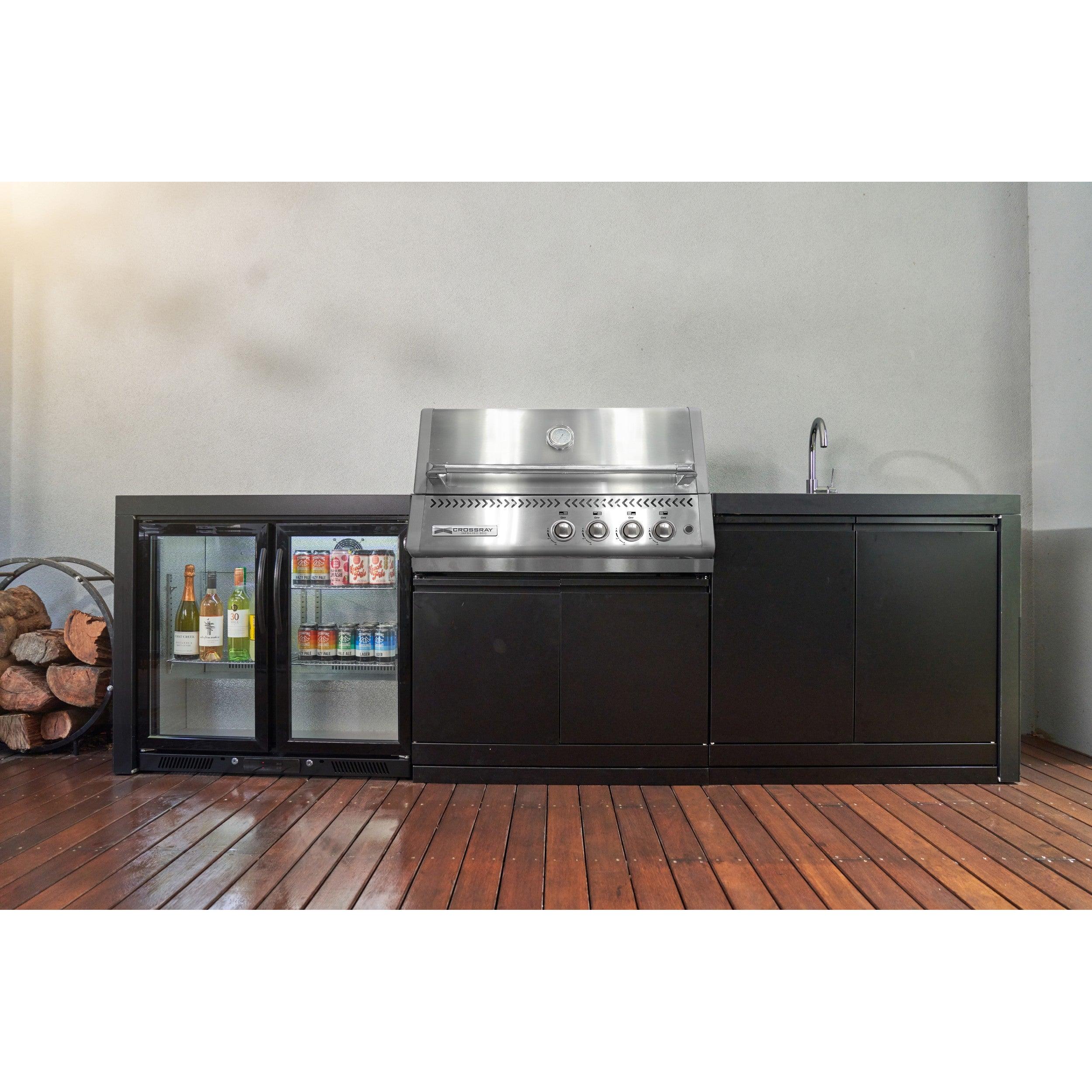 Crossray Premium Xplor Outdoor Kitchen Black Bench - Image 7