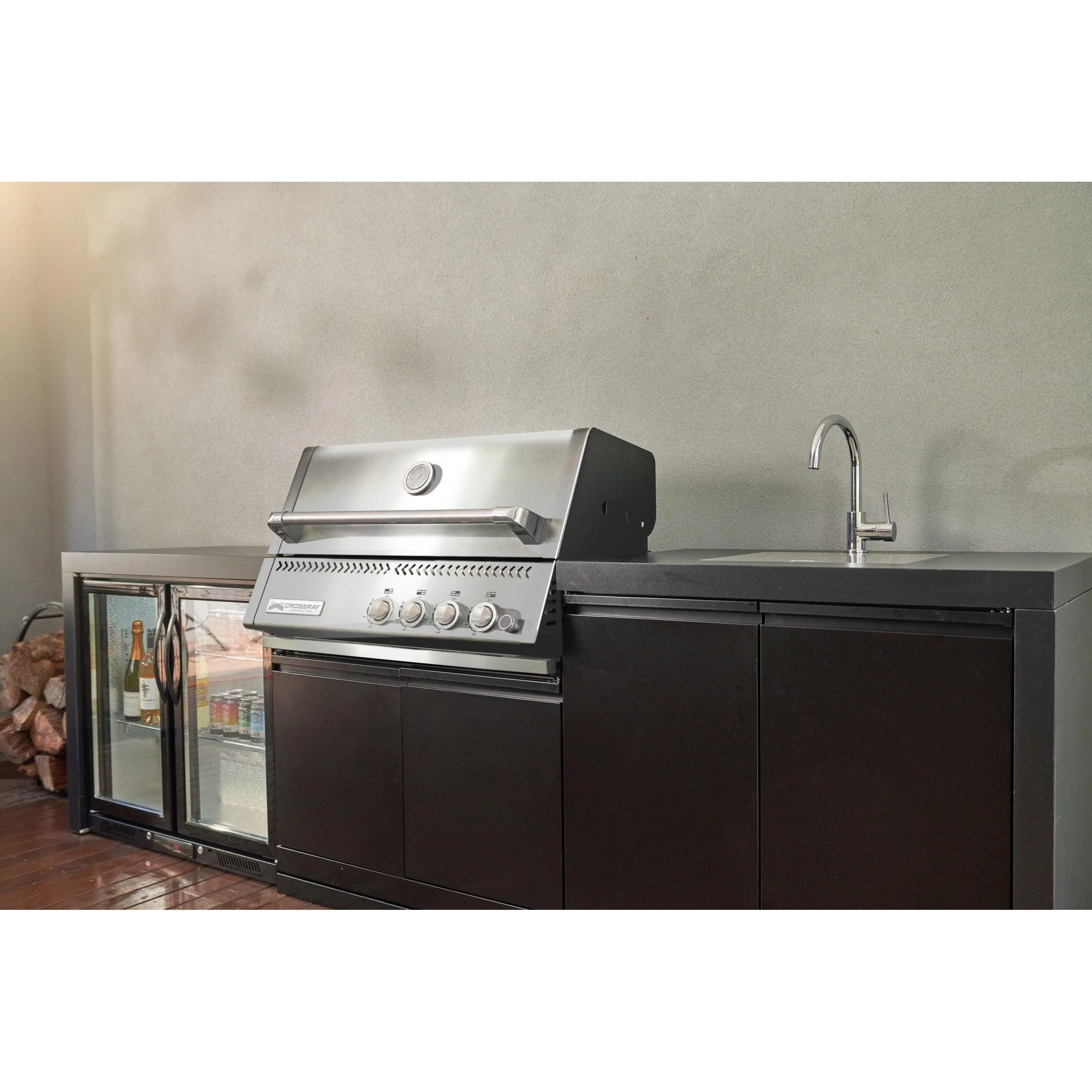 Crossray Premium Xplor Outdoor Kitchen Black Bench - Image 8