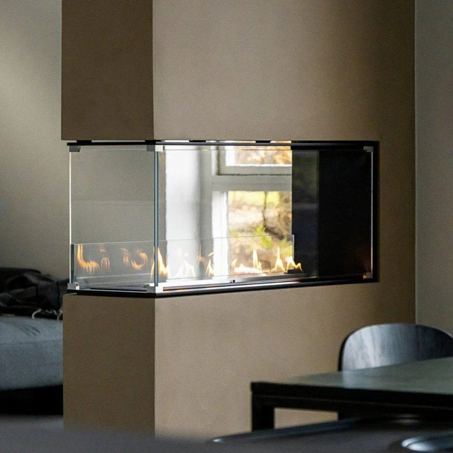 Decoflame Montreal Bay Ethanol Fireplace with Net Zero Burner - Image 4