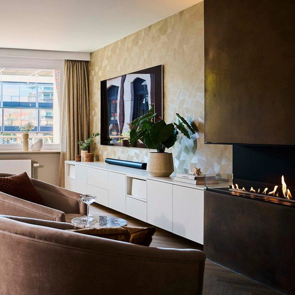 Decoflame Montreal Bay Ethanol Fireplace with Net Zero Burner - Image 7