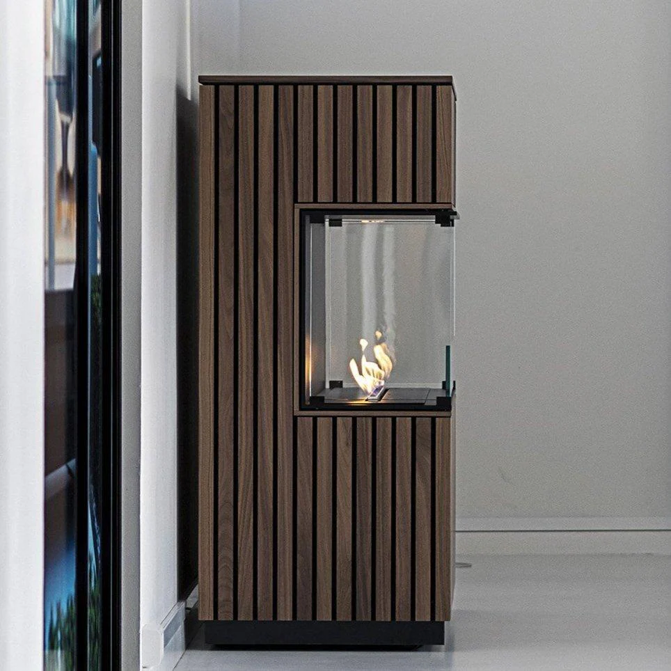 Decoflame Montreal Peninsula Ethanol Fireplace with Net Zero Burner - Image 5