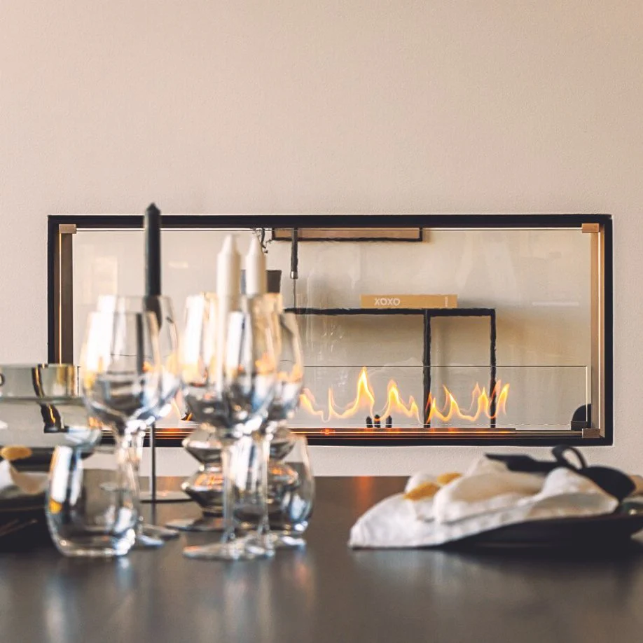 Decoflame Montreal Tunnel Ethanol Fireplace with Net Zero Burner - Image 4