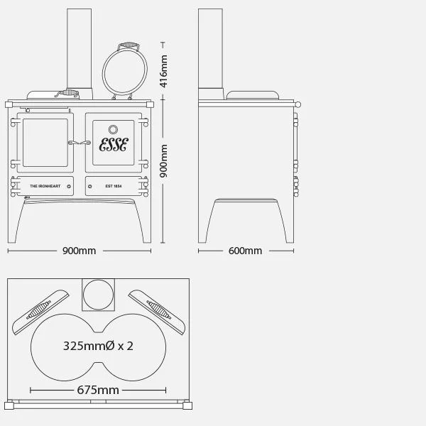 Esse Ironheart Wood Cooker - Image 17