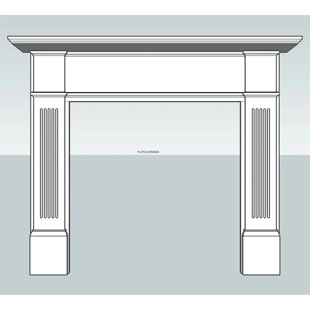 Fluted Windsor Mdf Mantle