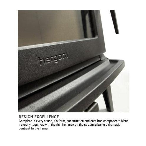 Hergom E-30M Freestanding Wood Fireplace - Image 3