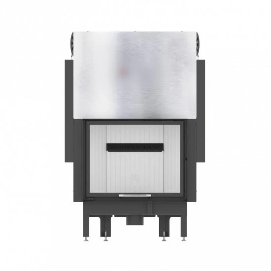 Hestia 1000 Guillotine Glass Fronted Wood Fireplace - Image 4