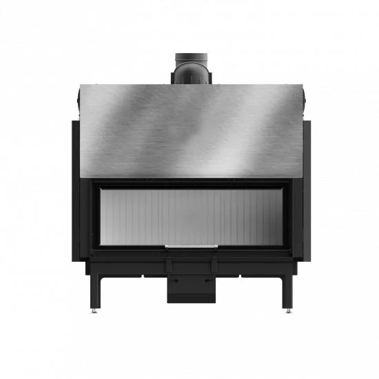 Hestia 1200 Guillotine Glass Fronted Wood Fireplace - Image 2