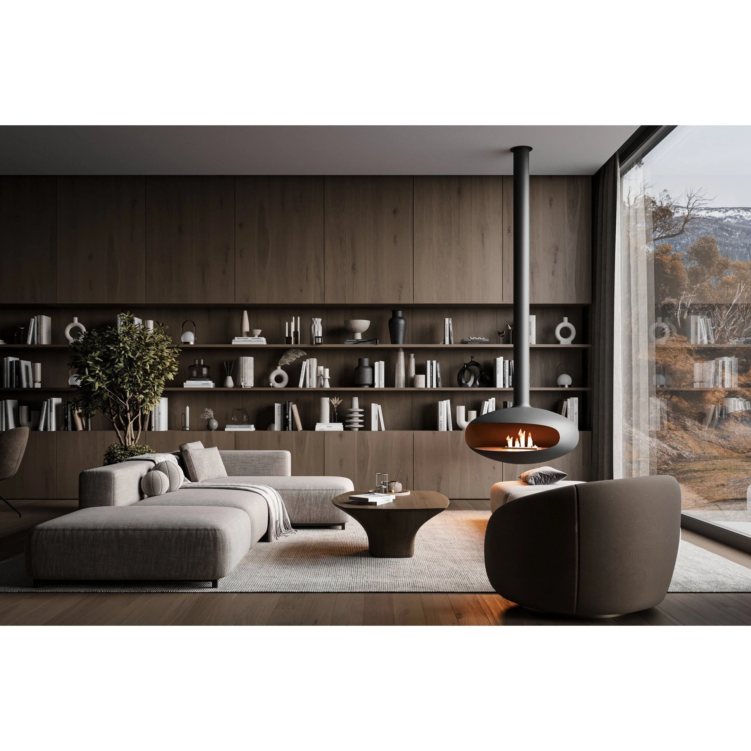 Iconic 900 Hanging Ethanol Fireplace - Image 3
