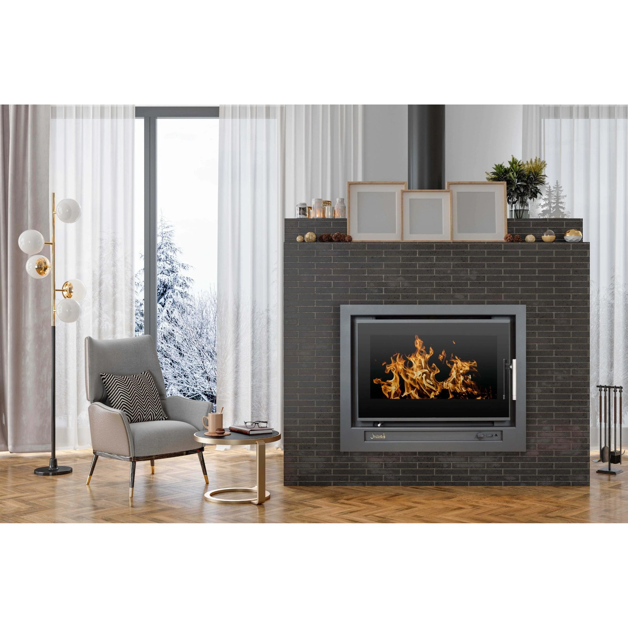 Jindara Grange In-Built Masonry Wood Fireplace - Image 2
