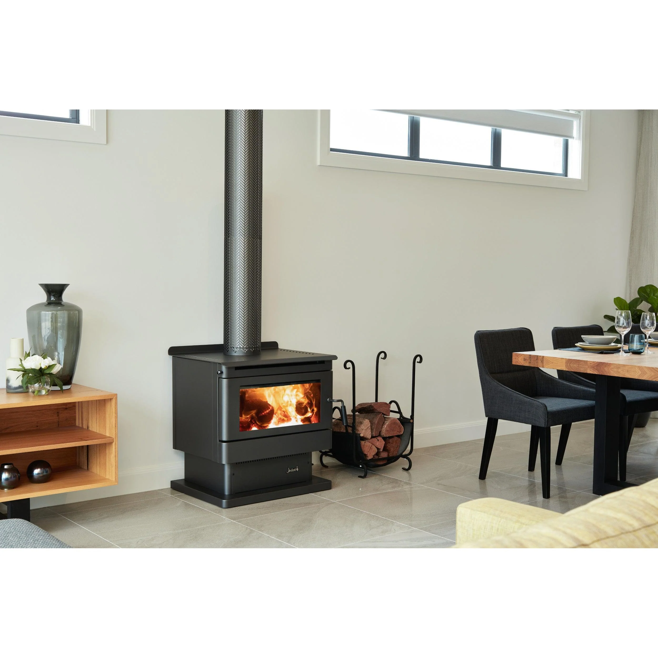 Jindara Kimberley Freestanding Wood Fireplace - Image 2