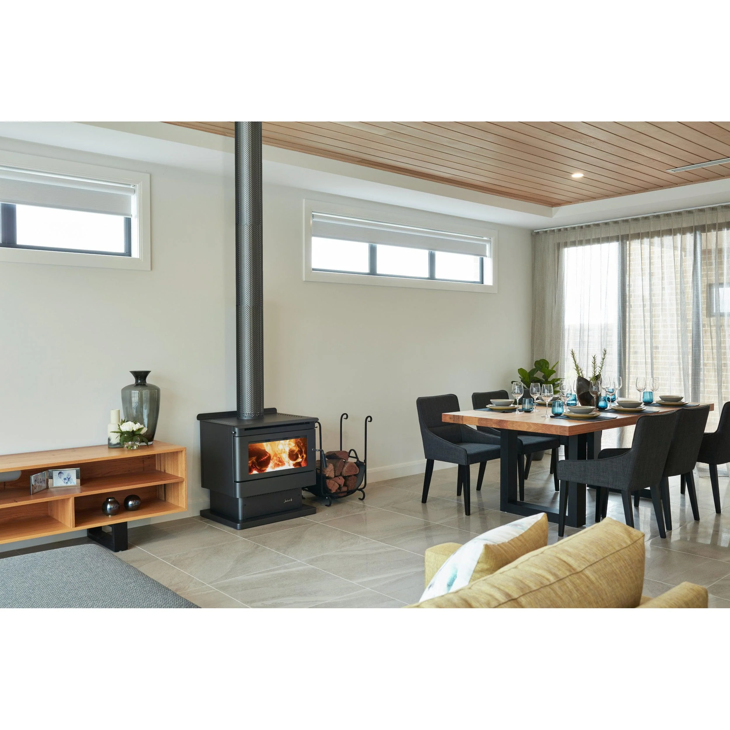 Jindara Kimberley Freestanding Wood Fireplace - Image 3