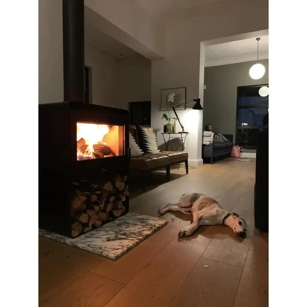 Lacunza Atlantic 603 (Includes Heat Shield) Free Standing Wood Fireplace - Image 4