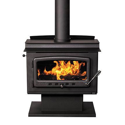 Nectre Mk1 Wood Fireplace with Pedestal - Image 3