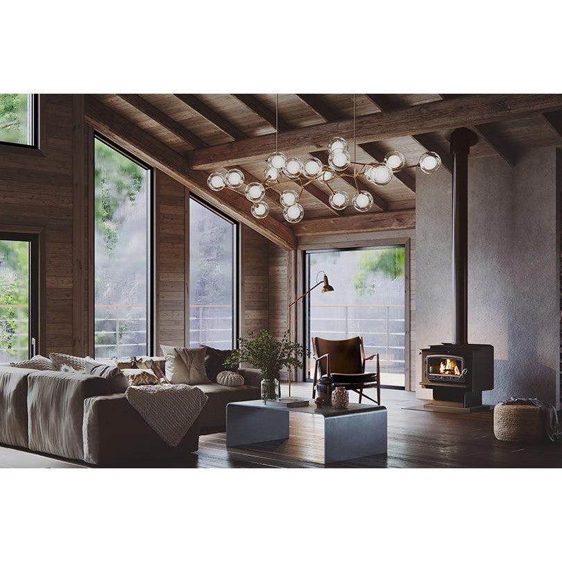 Nectre Mk2 Wood Fireplace with Pedestal - Image 2