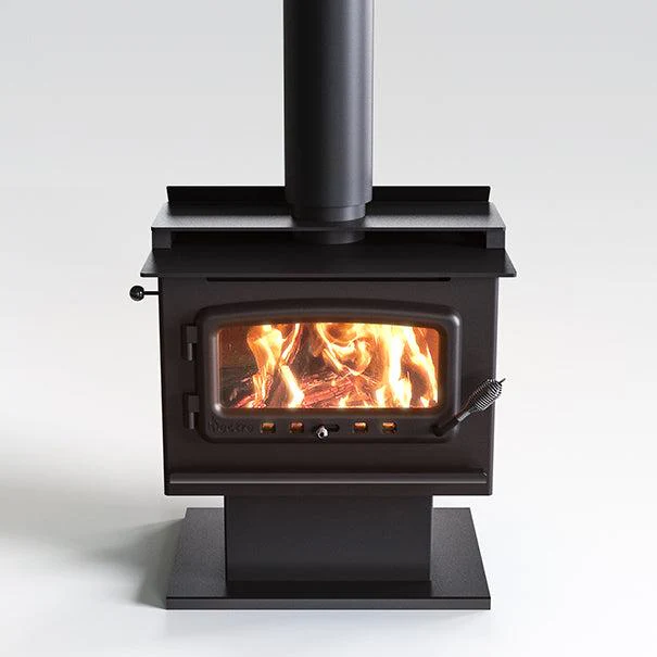 Nectre Mega Wood Fireplace with Pedestal - Image 3