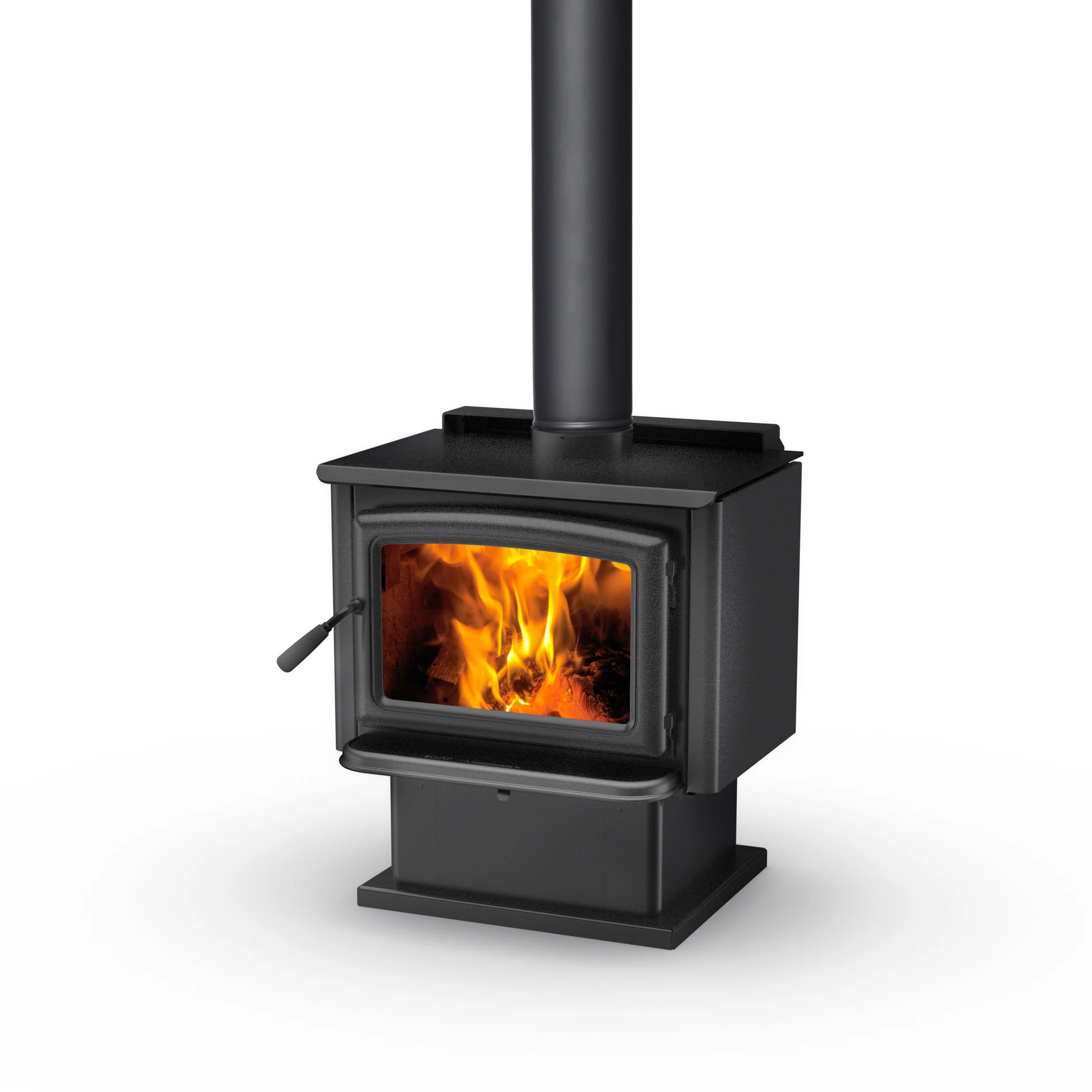 Pacific Energy Vista LE2 With Pedestal Freestanding SMART Wood Fireplace - Image 3