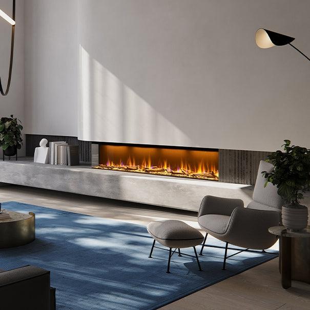 Real Flame Ignite XL Bold 2500 2kW Electric Fireplace with Logs & River Rocks