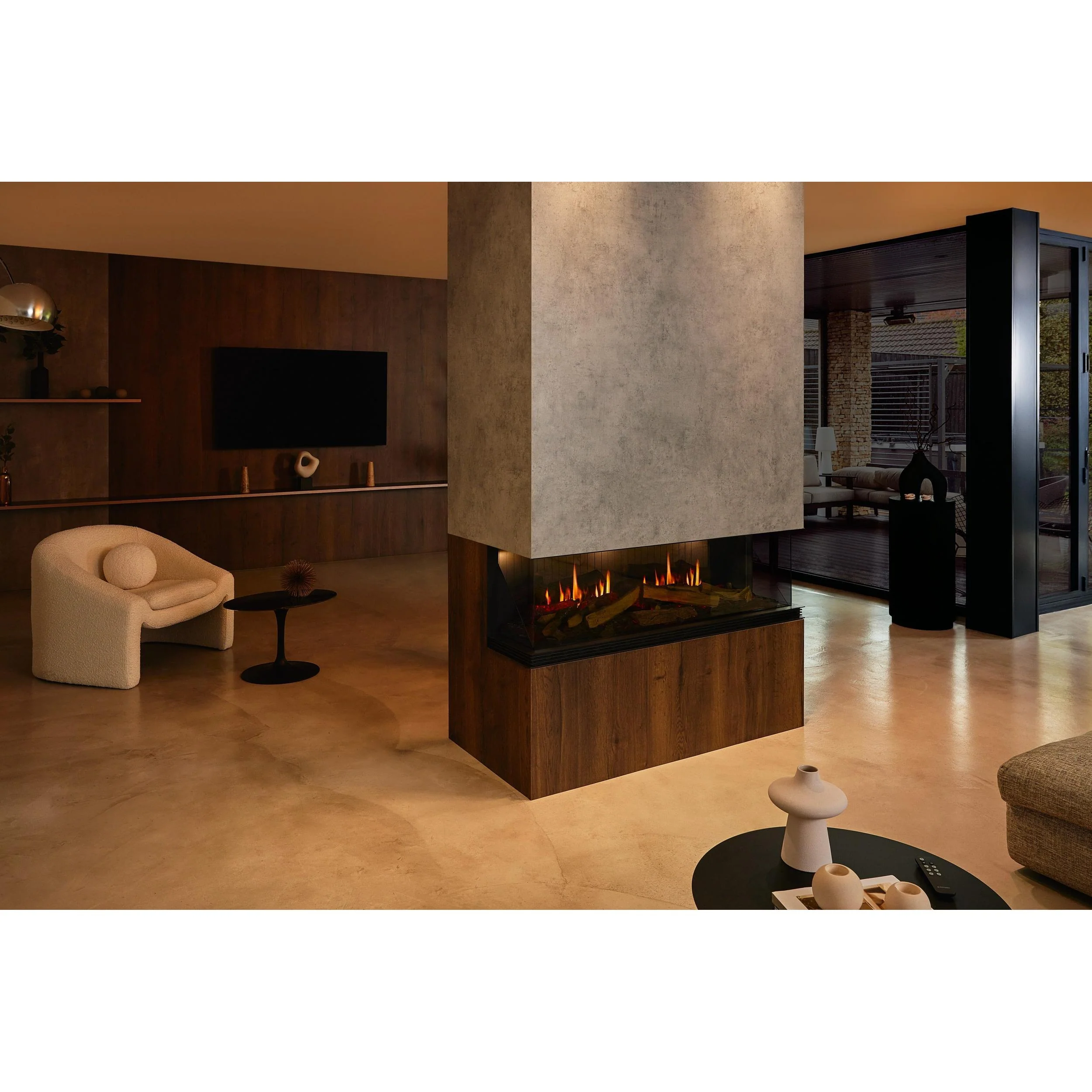Real Flame Vista 700 Three Sided Electric Fireplace - Image 10