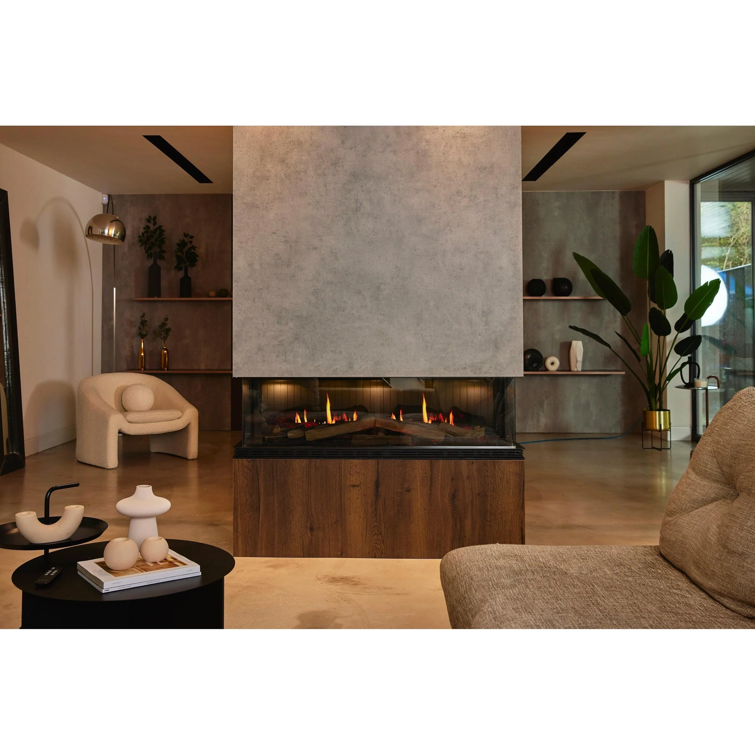 Real Flame Vista 700 Three Sided Electric Fireplace - Image 11
