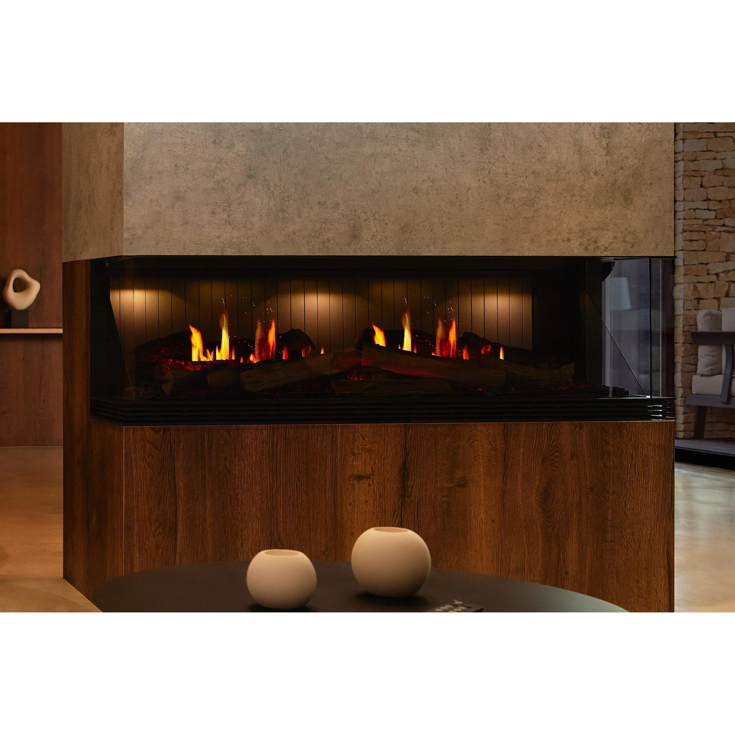 Real Flame Vista 700 Three Sided Electric Fireplace - Image 5