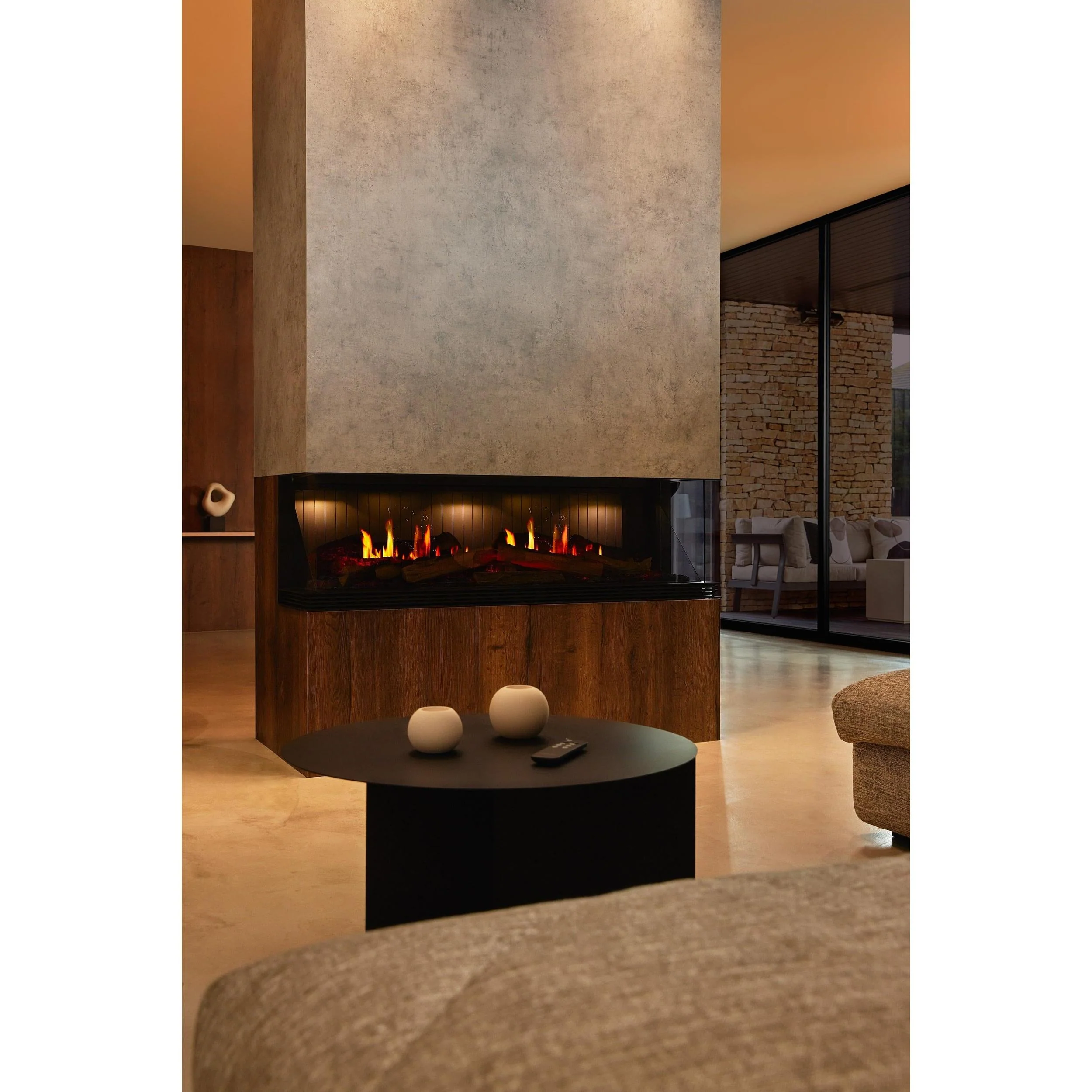 Real Flame Vista 700 Three Sided Electric Fireplace - Image 7