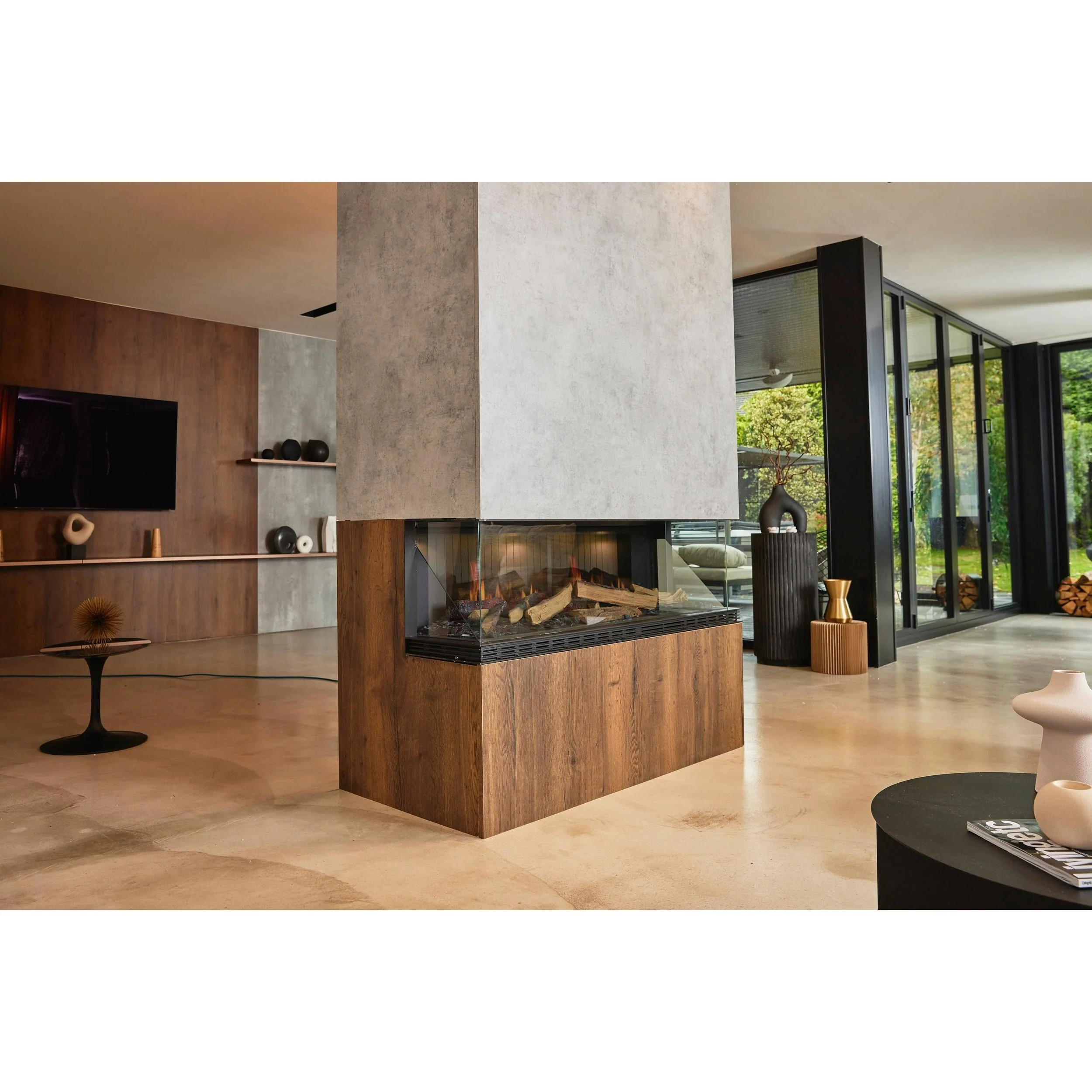 Real Flame Vista 700 Three Sided Electric Fireplace - Image 8