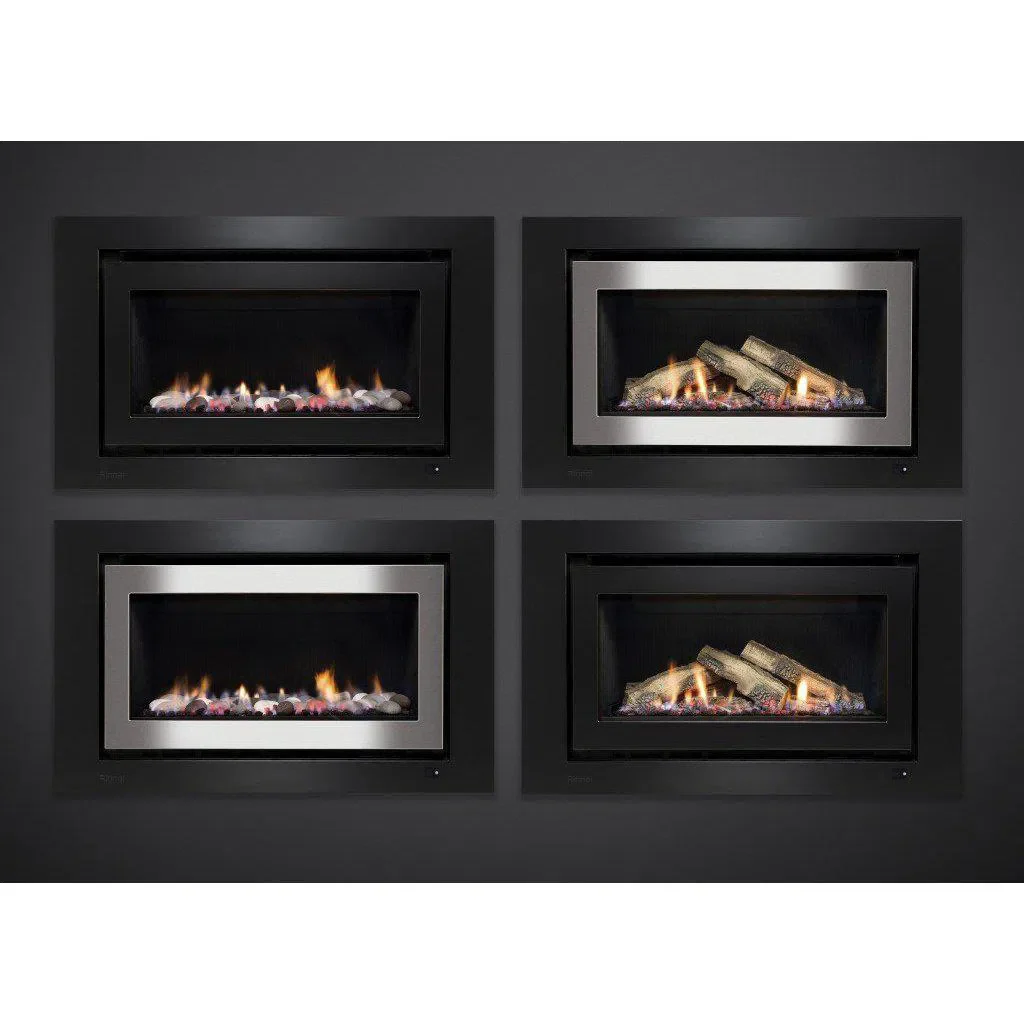 Rinnai 950 Log Set Black Gas Fireplace - Image 4