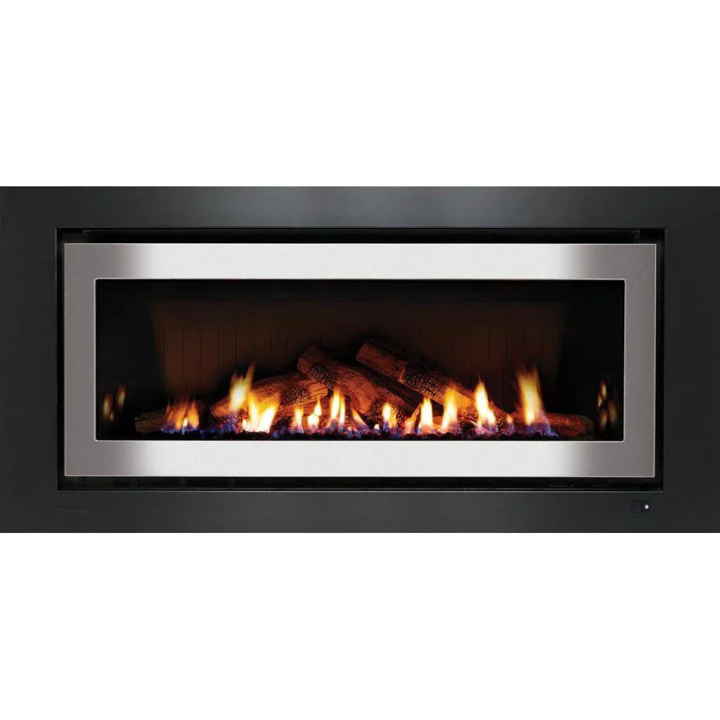 Rinnai 1250 Log Set Stainless Steel Gas Fireplace - Image 2