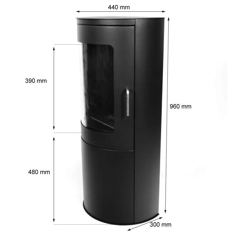 Foco Richmond Freestanding Ethanol Fireplace - Image 4