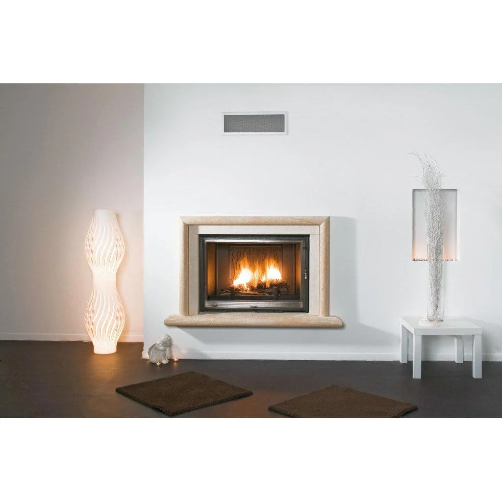 Seguin Super 9 Wood Fireplace With Swing Door & Black Line Glass - Image 4