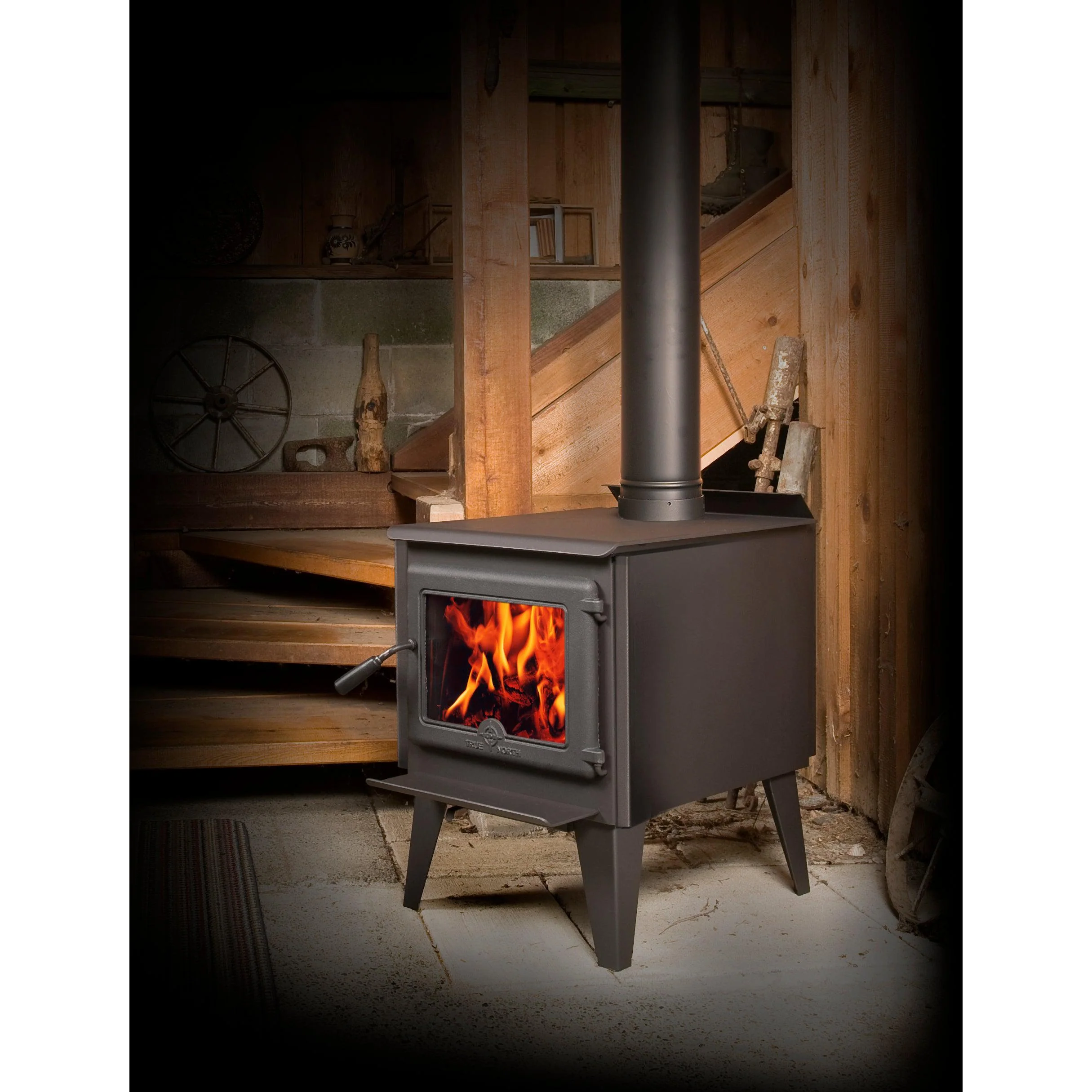 True North TN20 on Legs Wood Fireplace - Image 3